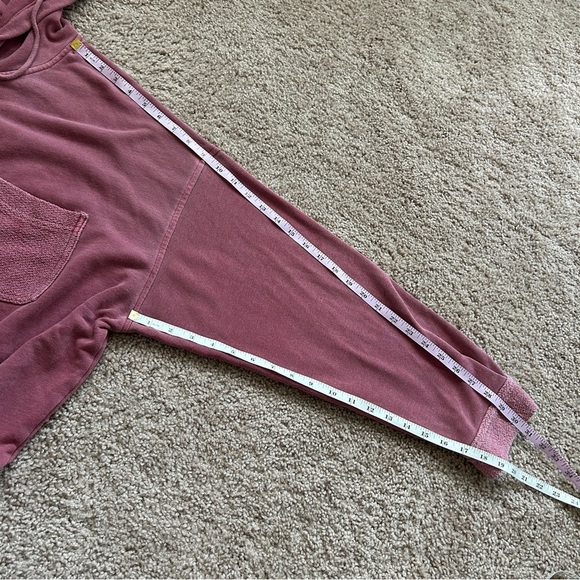 American Eagle Dusty Rose Pink Hooded Button-Up Shirt Size XL - Picture 12 of 12